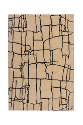 Alfombra abstracta con aspecto de lana Theo
