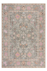 Alfombra Floral Vintage Lavable
