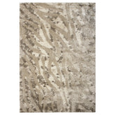 Alfombra peluda con estampado Leopard Abstract