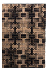 Alfombra Geométrica Mezcla de Yute Meander