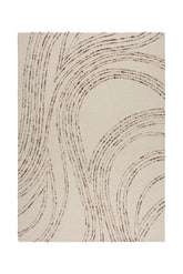 Alfombra abstracta de lana Lana Swirl