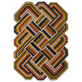Alfombra de lana con Lattice Shaped