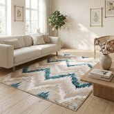 Alfombra de pelo corto BRISA Zigzag