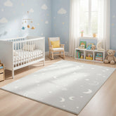 Alfombra Infantil con Estrellas y Luna Nuvia