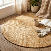 Alfombra Yute Natural Redonda