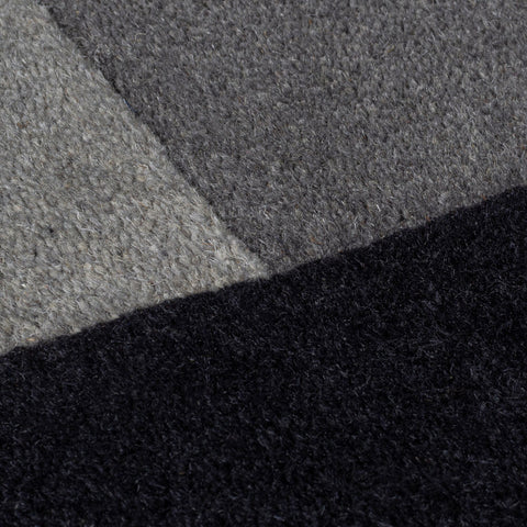 Alfombra moderna de lana recortada Collage
