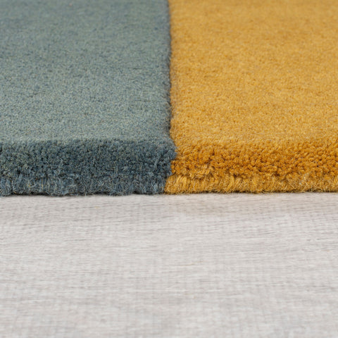 Alfombra abstracta de lana Lozenge