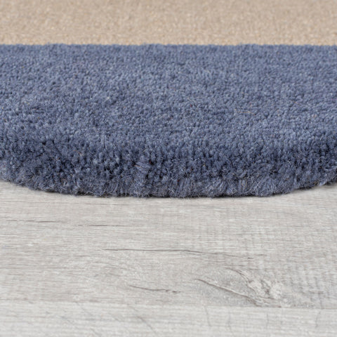 Alfombra abstracta de lana Mia Scallop Frame
