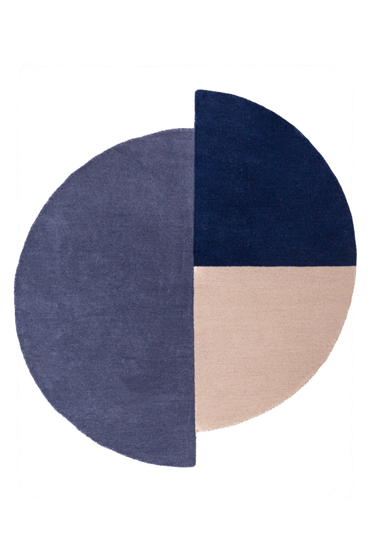 Alfombra de lana Mia Segment Circle