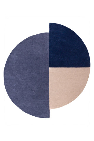 Alfombra de lana Mia Segment Circle
