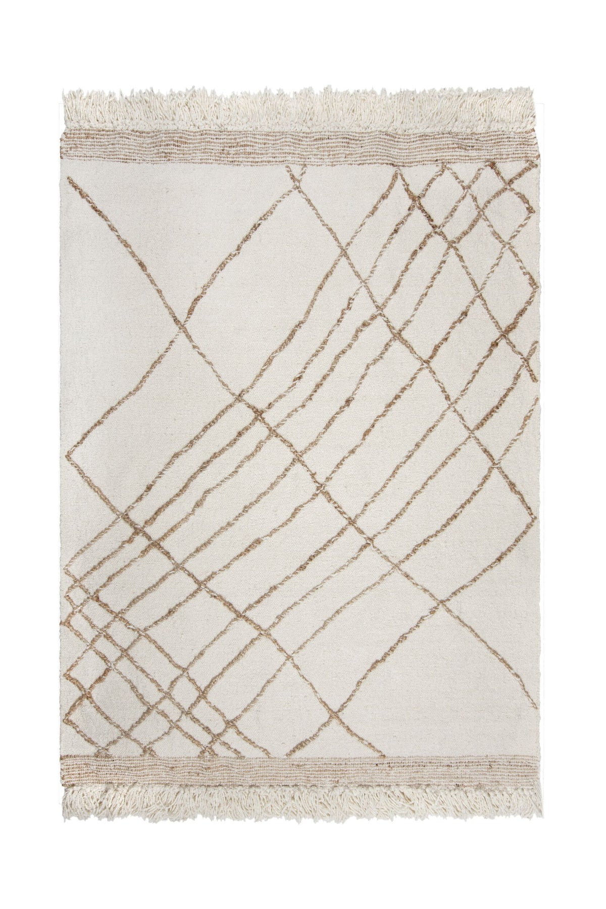 Alfombra de algodón con lineas abstractas Astera
