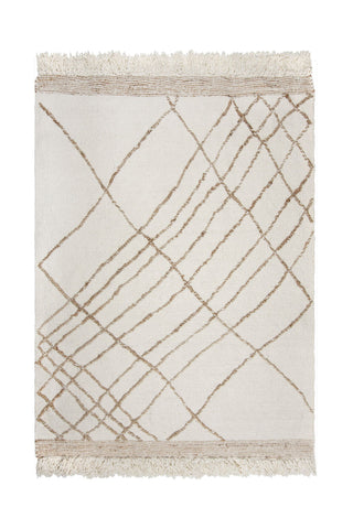 Alfombra de algodón con lineas abstractas Astera