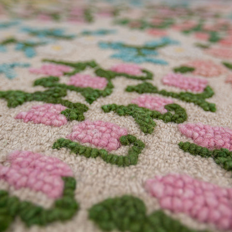 Alfombra Floral Lana Emilia