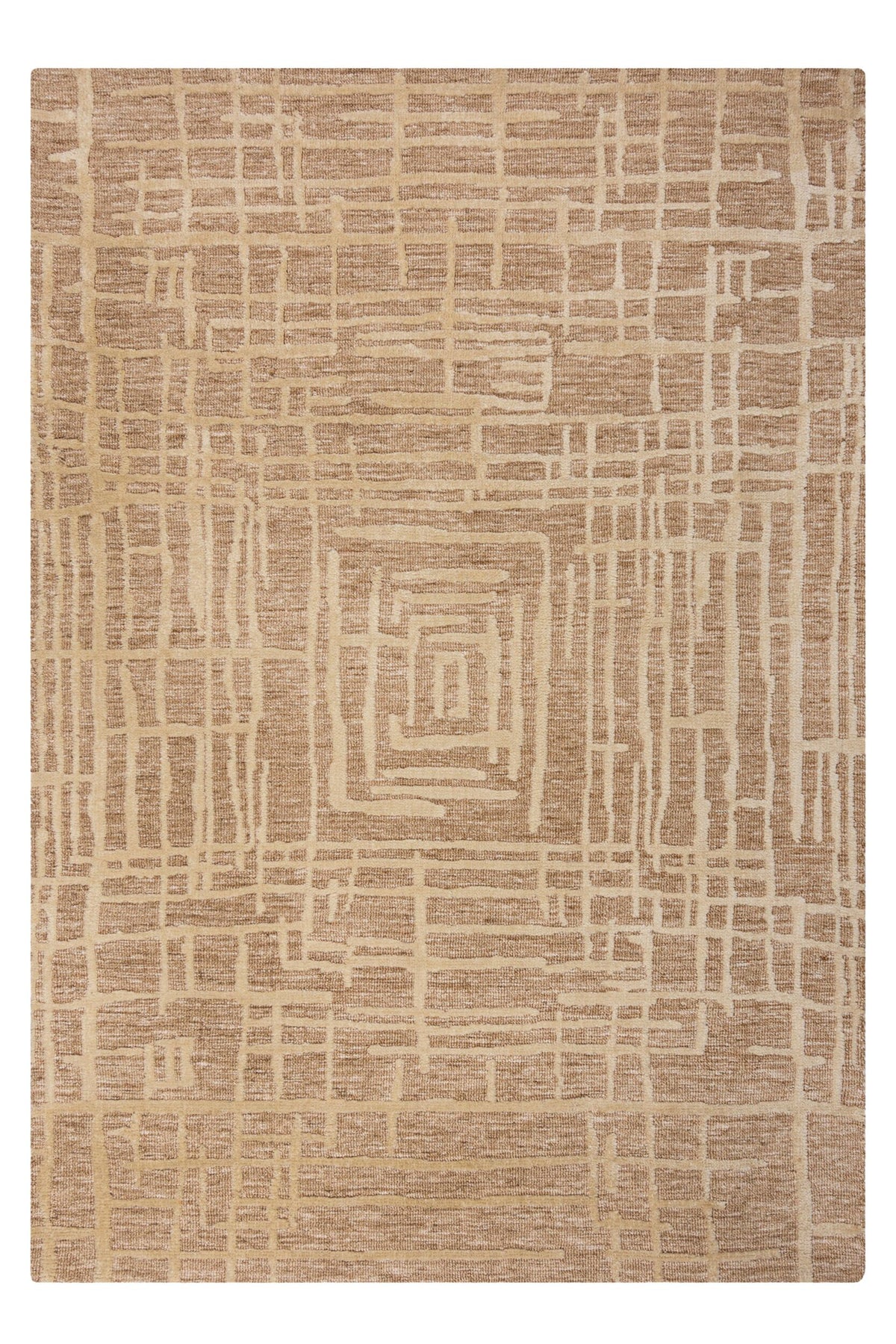Alfombra abstracta con aspecto de lana Elliot