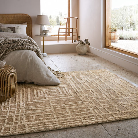 Alfombra abstracta con aspecto de lana Elliot