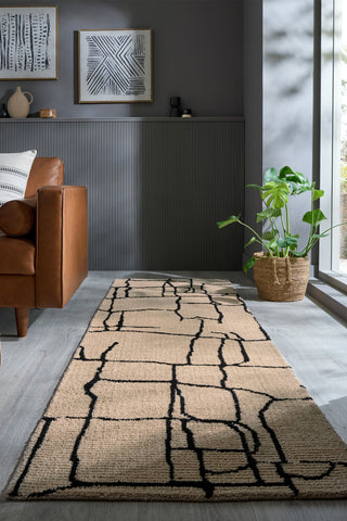 Alfombra abstracta con aspecto de lana Theo