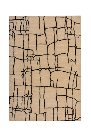 Alfombra abstracta con aspecto de lana Theo