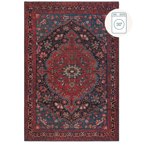 Alfombra Vintage Lavable Medallón