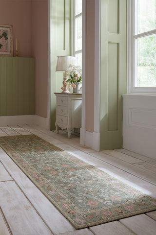 Alfombra Floral Vintage Lavable