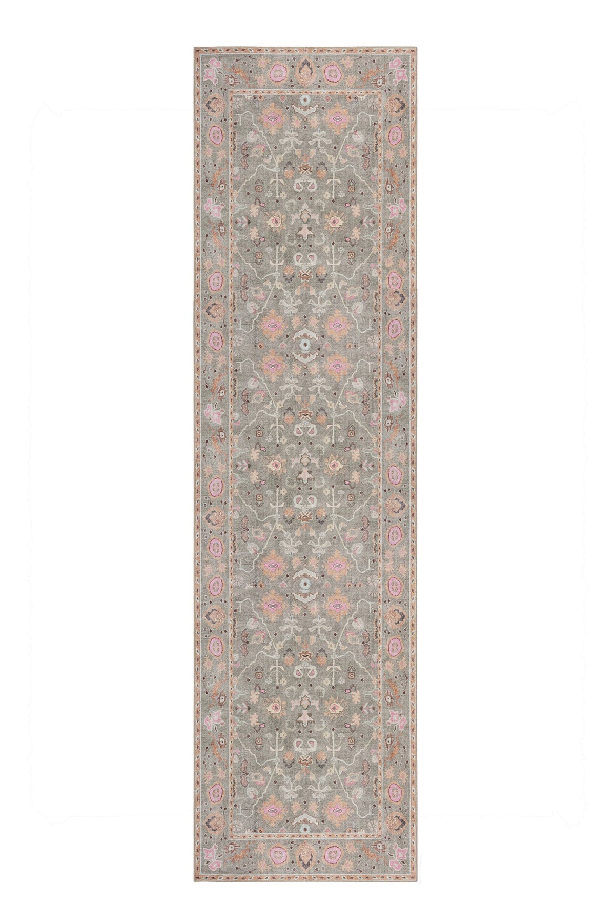 Alfombra Floral Vintage Lavable