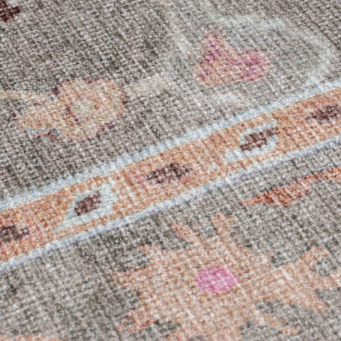 Alfombra Floral Vintage Lavable