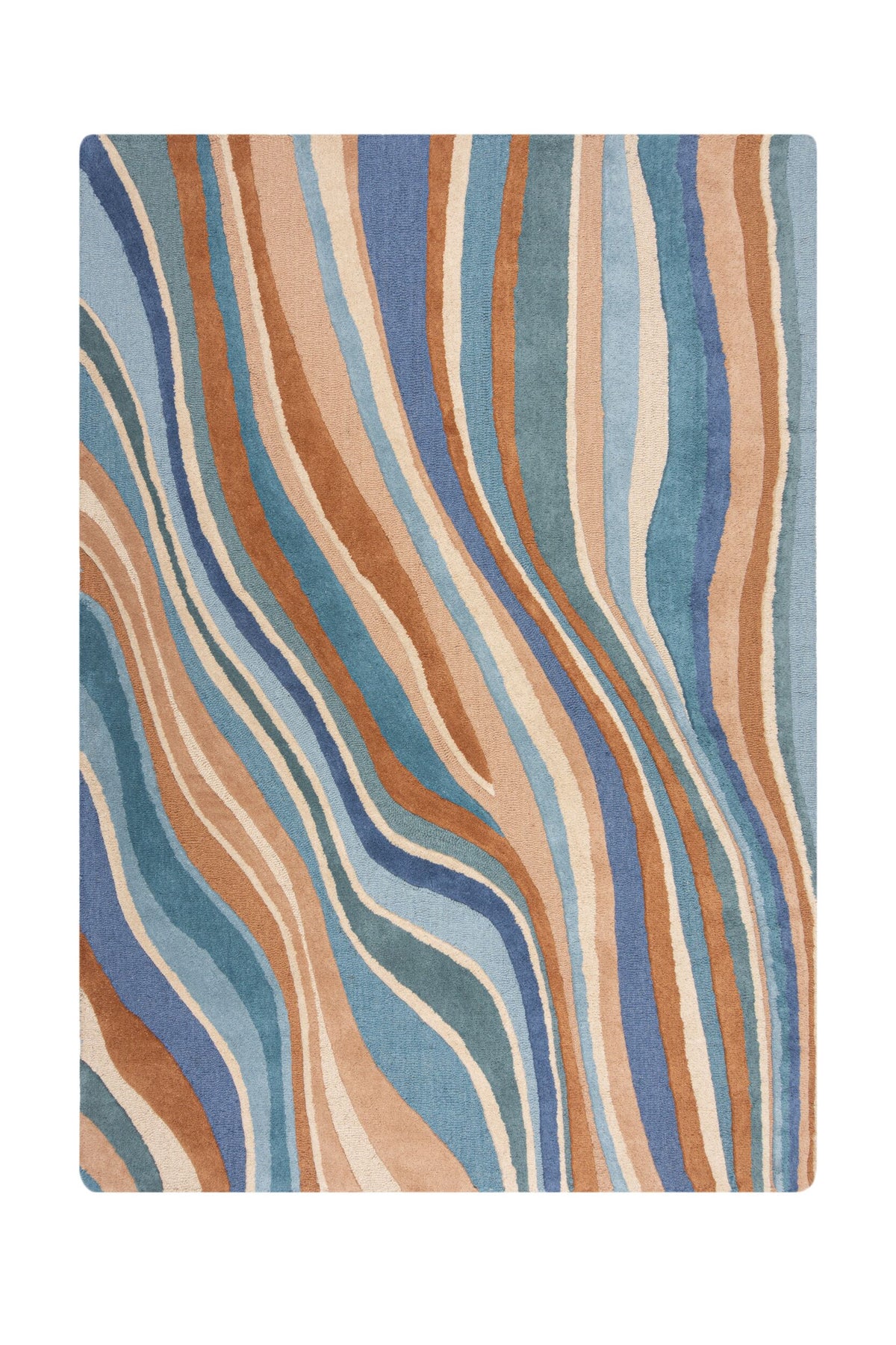 Tapis abstrait Laine Flow
