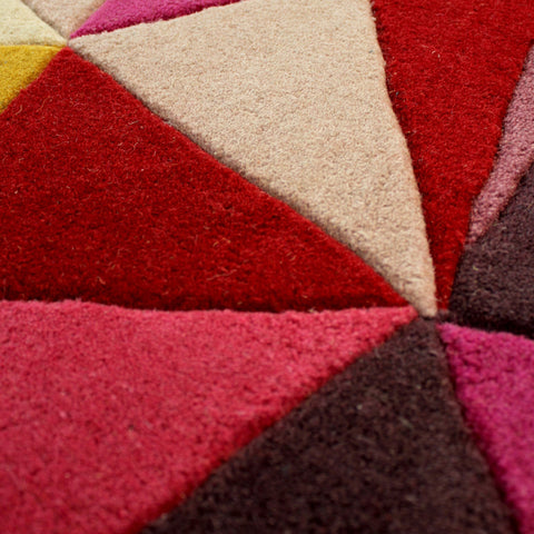 Alfombra Geométrica Colorida Lana Falmouth
