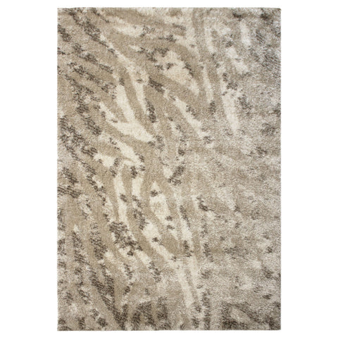 Alfombra peluda con estampado Leopard Abstract