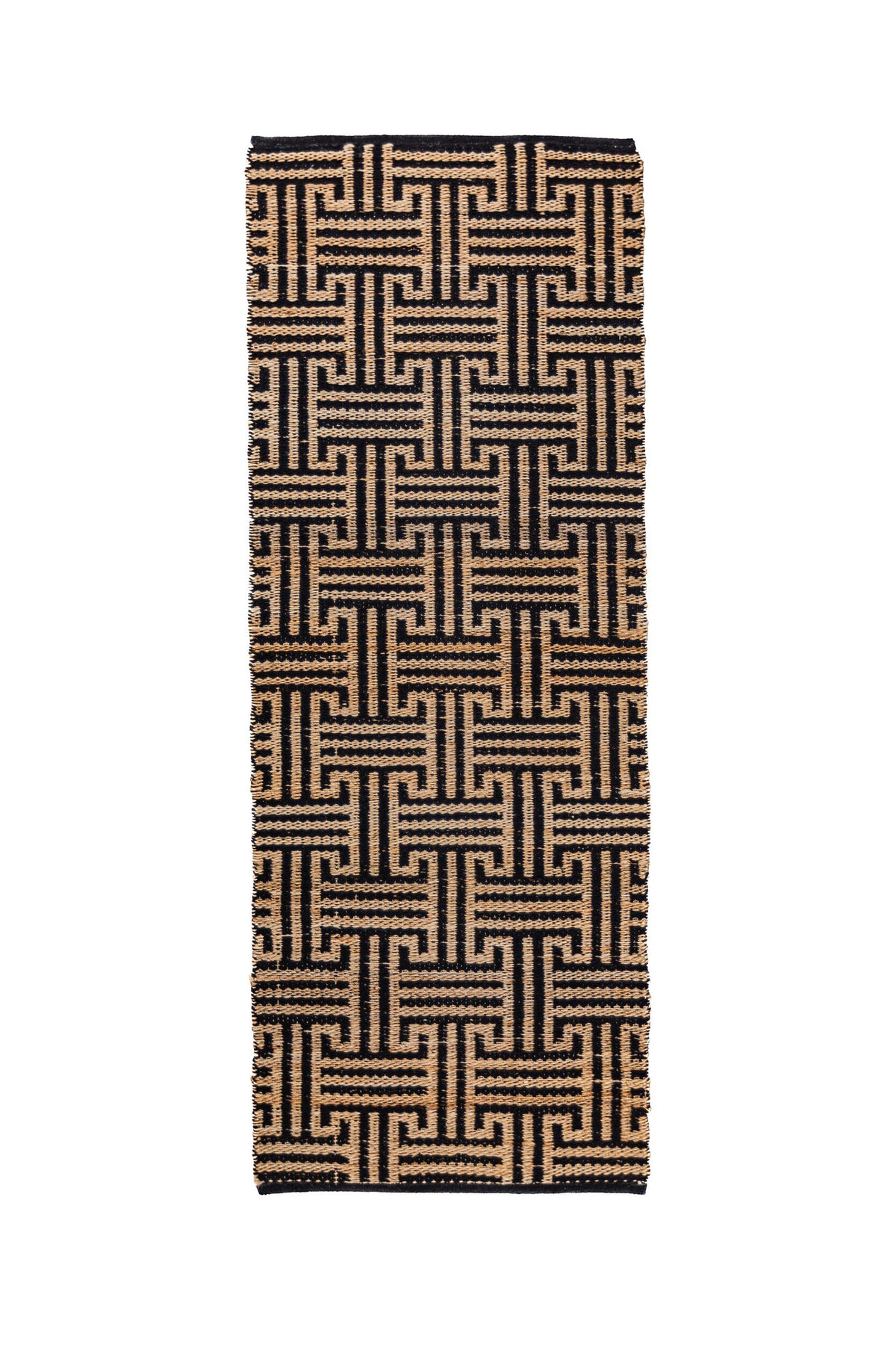 Alfombra Geométrica Mezcla de Yute Meander