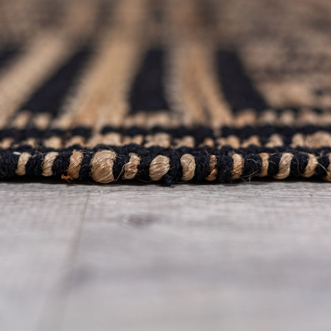 Alfombra Geométrica Mezcla de Yute Meander