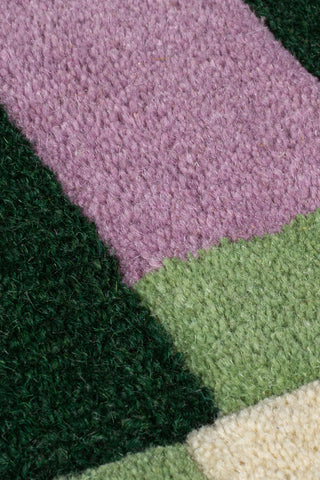 Alfombra de lana con bordes Kai