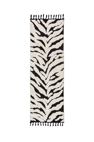 Alfombra de con estampado animal de cebra Esra