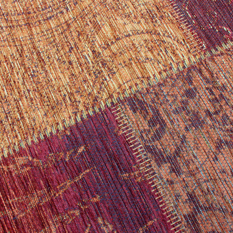 Alfombra estampada Patchwork Chenilla