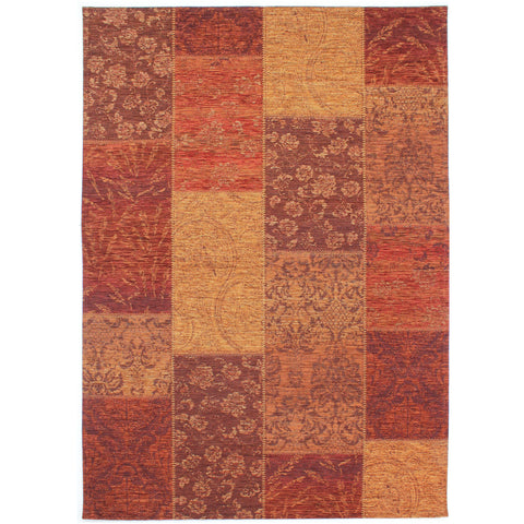 Alfombra estampada Patchwork Chenilla