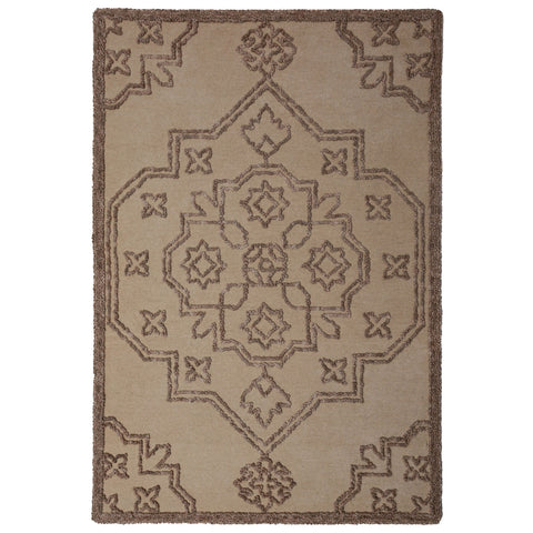 Alfombra de mezcla de lana Sable Vintage