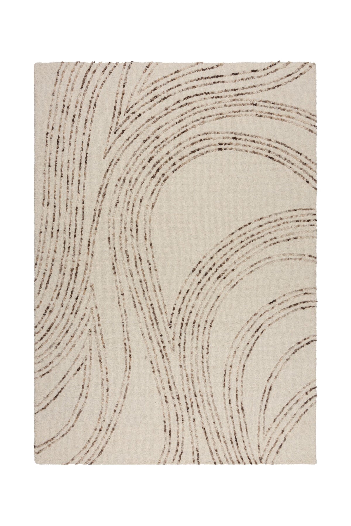 Alfombra abstracta de lana Lana Swirl