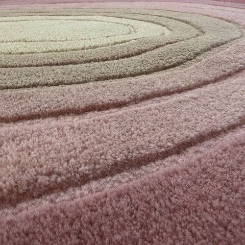 Alfombra de lana en forma de charco Lana Ombre