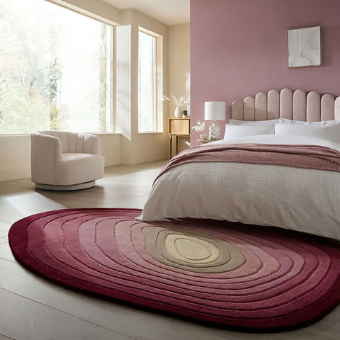 Alfombra de lana en forma de charco Lana Ombre