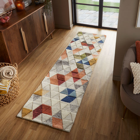Alfombra Geométrica Multi Lana Amari