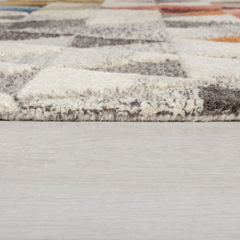 Alfombra Geométrica Multi Lana Amari