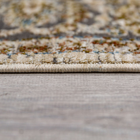 Alfombra reciclada de bordes tradicionales Zetta