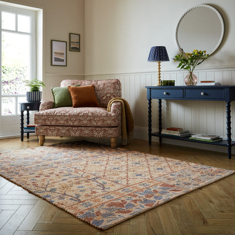 Alfombra de yute estampado Taylor Patchwork