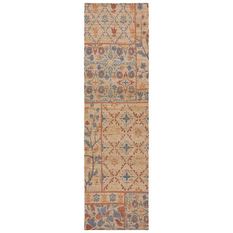 Alfombra de yute estampado Taylor Patchwork