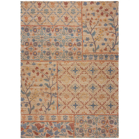 Alfombra de yute estampado Taylor Patchwork