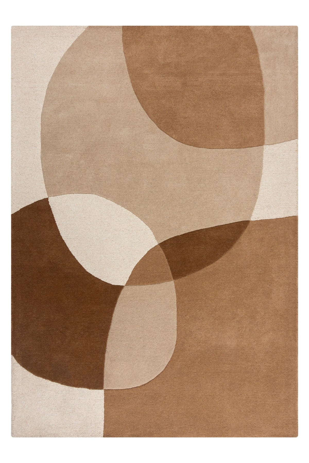 Alfombra abstracta de lana Glow