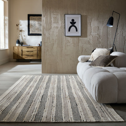 Alfombra Veya Stripe de mezcla de lana