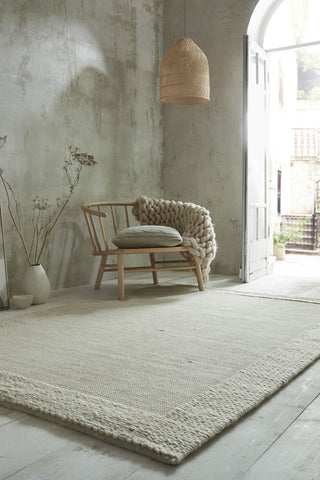 Alfombra Lana Neutra Rue Plait