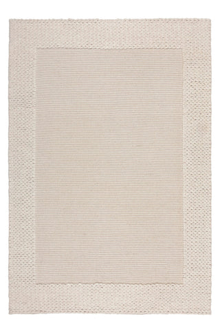 Alfombra Lana Neutra Rue Plait