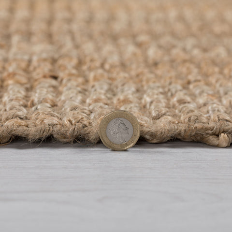 Alfombra neutra Boucle de Yute
