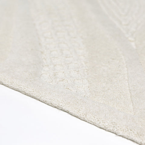 Alfombra de mezcla de lana con Sculptured Abstract